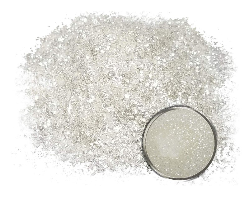 Eye Candy Pigments Premium White Mica Powder - Icicle (25gr) - for Epoxy, Resin, Soap, Paint, Woodworking, Acrylic Pouring, Bath Bombs, Fishing Lures - DIY Arts and Crafts Additive - Image 2